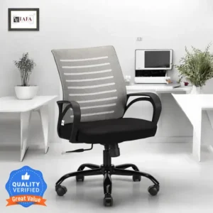 iafa diego mid back ergonomic office heavy duty black metal