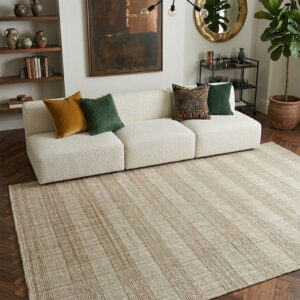 BISCAY CREAM HANDLOOM DURRY